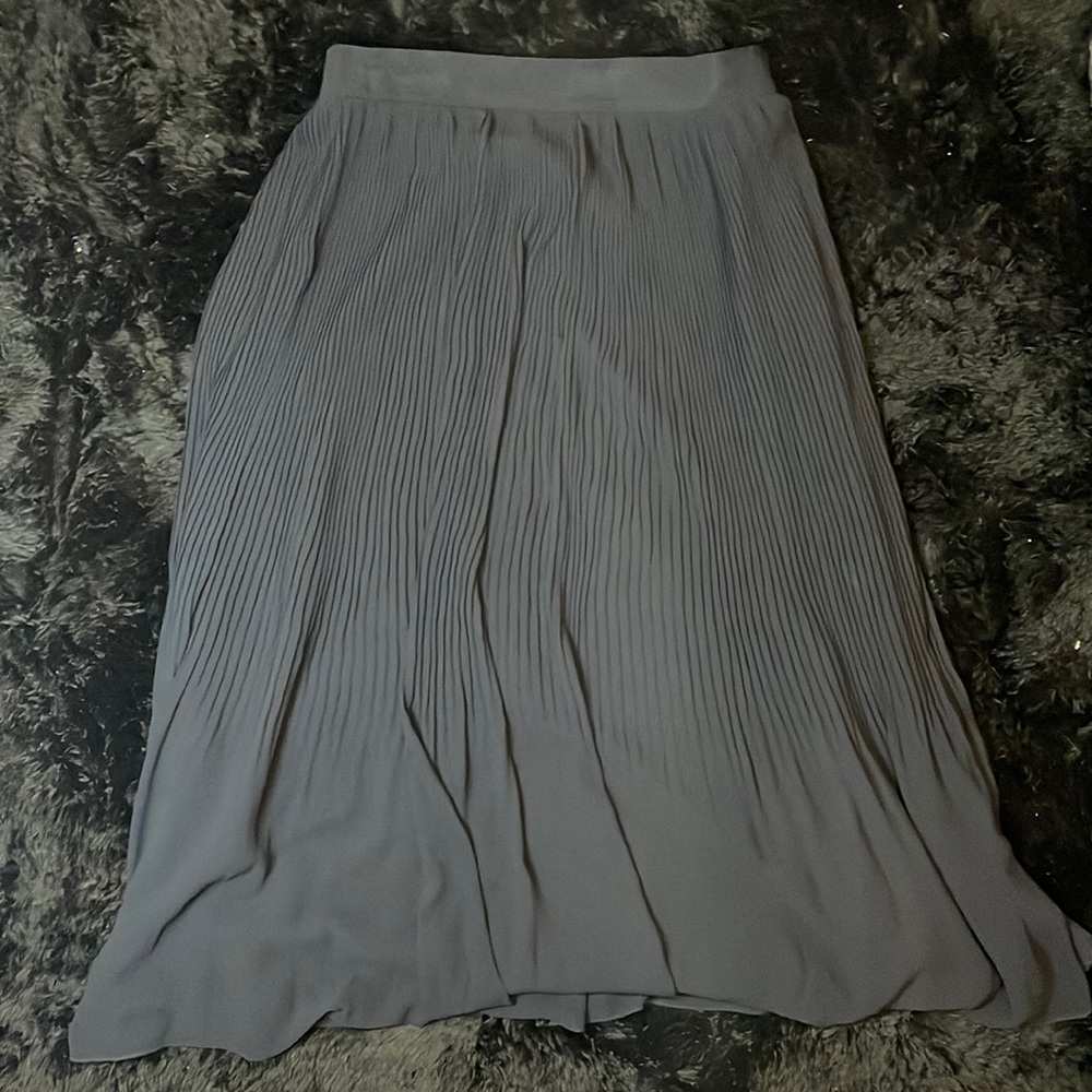 Ruffle midi skirt